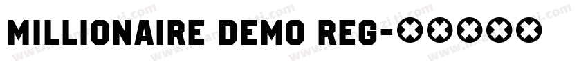 Millionaire DEMO Reg字体转换